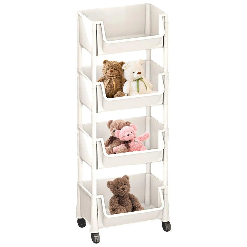Multi-Layer Rolling Storage Cart – Space-Saving Home Organizer