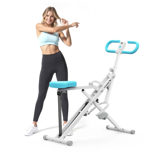 Summervibes 2-in-1 Squat & Row Home Gym Machine with LCD Monitor