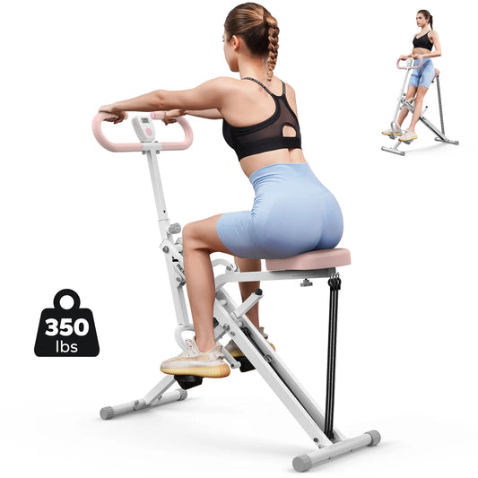 Summervibes 2-in-1 Squat & Rowing Machine with Adjustable Resistance – 350lbs Capacity Home Gym Equipment